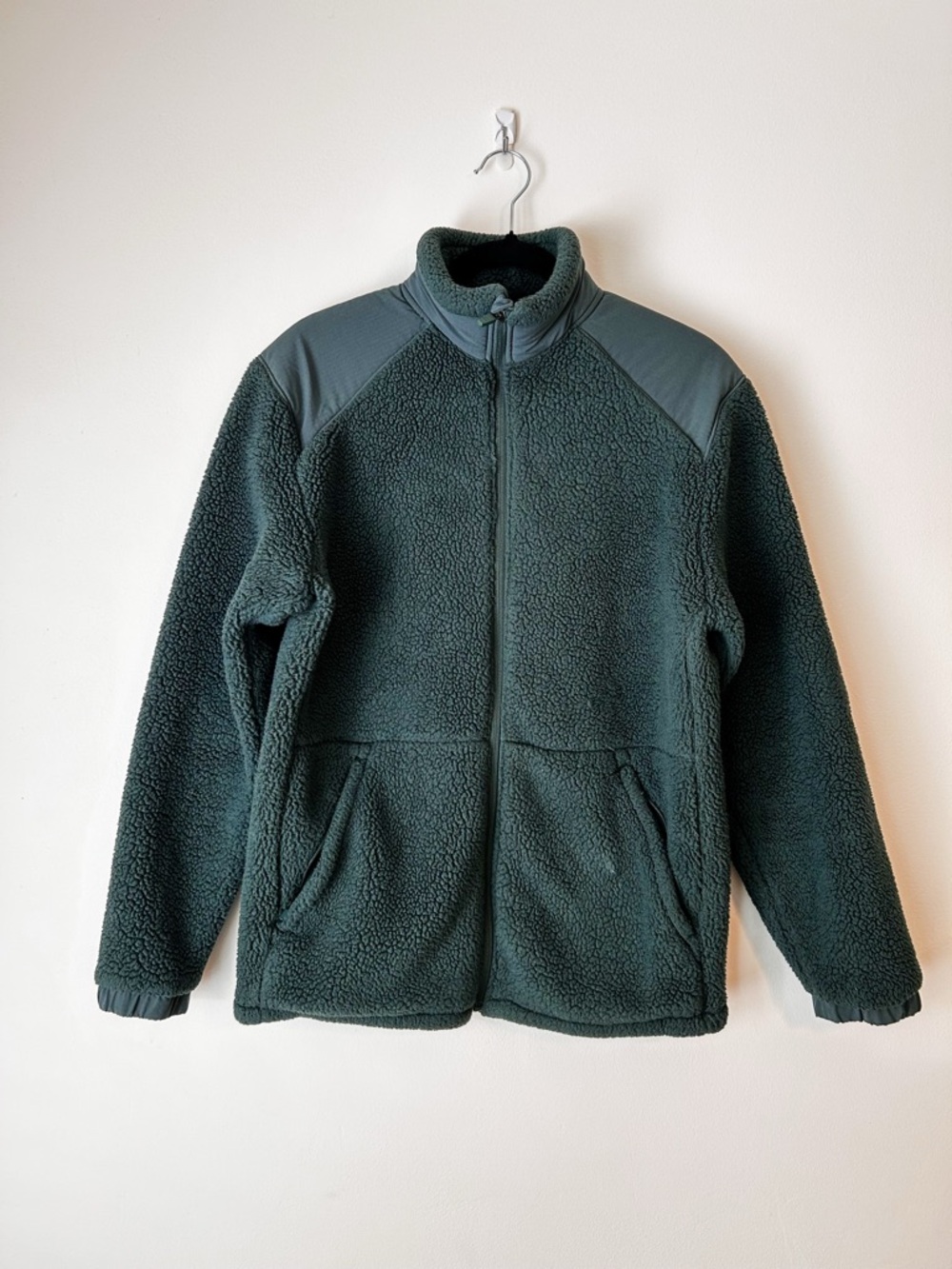 Women’s Forest Green Sherpa Fleece Jacket